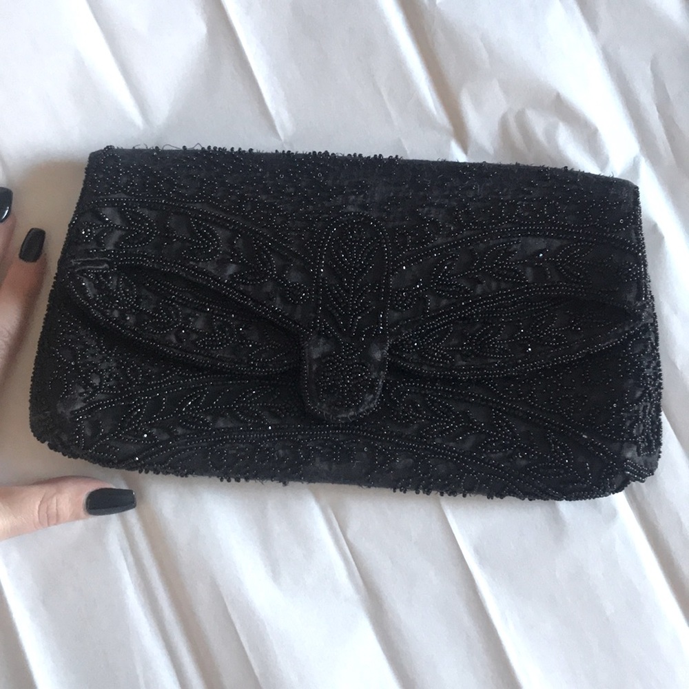 Vintage Henri Bendel made in France Beaded Clutch